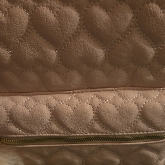 Heart Patterned Pink Backpack - Picture 4 of 5